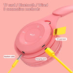 Auricular Bluetooth Y08 Qualidade de Som Hifi Macaron, Suporta Chamadas, Cartão TF e AUX 3,5mm