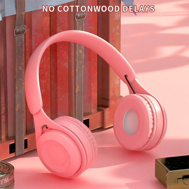 Auricular Bluetooth Y08 Qualidade de Som Hifi Macaron, Suporta Chamadas, Cartão TF e AUX 3,5mm