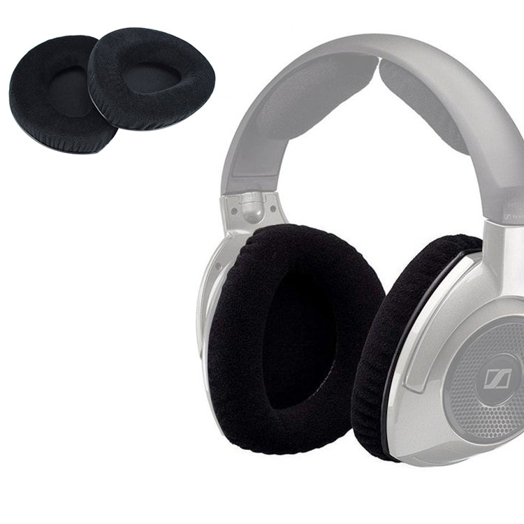2 UNIDADES Para Sennheiser RS160 / 170 / HDR170 / 180 / 160 Capa de Almofada de Auricular em Flanela Substituição de Almofadas sem Fivela, Flanela