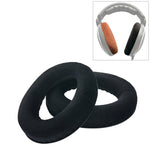 2 UNIDADES Para Sennheiser HD515 / HD555 / HD595 / HD598 / HD558 / PC360 Capa de Almofada de Auricular em Flanela Substituição de Almofadas com Algodão para Ajuste de Tom, Veludo Preto, Veludo Castanho