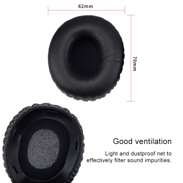 2pcs Sponge Headphone Protective Case With Card Buckle for Sony MDR-10RC