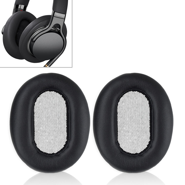 1 Par de Estojo Protetor de Espuma para Auscultadores com Fecho de Cartão para Sony MDR-1AM2