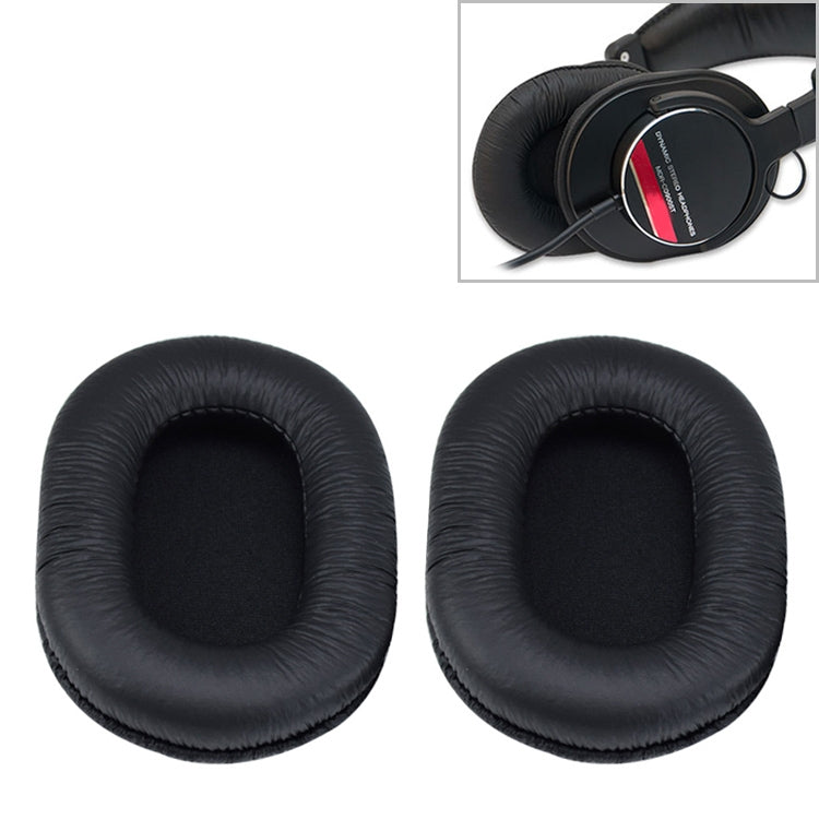 2 Unidades de Estojo Protetor de Espuma para Auscultadores Sony MDR-7506 / MDR-V6 / MDR-CD900ST, Preto Enrugado