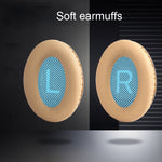 1 Par de Protetores de Auscultadores Macios com Algodão LR para BOSE QC2 / QC15 / AE2 / QC25 / QC35