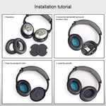1 Par de Protetores de Auscultadores Macios com Algodão LR para BOSE QC2 / QC15 / AE2 / QC25 / QC35
