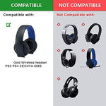 2 Unidades de Protetores de Auscultadores Macios para Auscultadores Estéreo Sem Fios Sony PS4 Gold