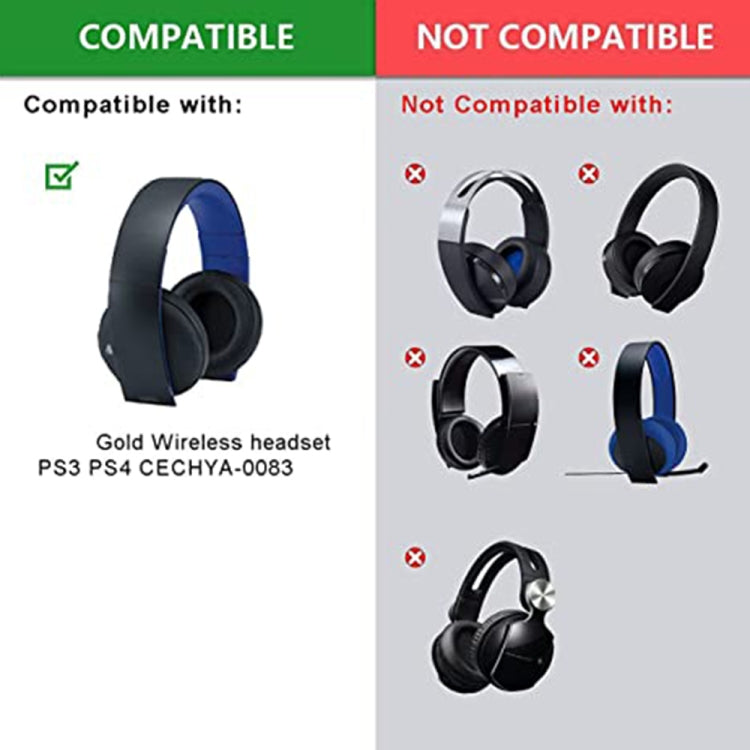 2 Unidades de Protetores de Auscultadores Macios para Auscultadores Estéreo Sem Fios Sony PS4 Gold