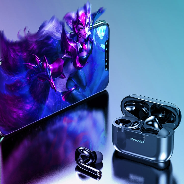 Auscultadores Desportivos TWS True Wireless awei T29 Bluetooth V5.0 com Estojo de Carregamento
