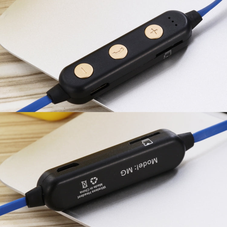 MG-G22 Auriculares Bluetooth Desportivos Portáteis com Absorção Magnética Bluetooth V5.0, Suporte para Cartão TF