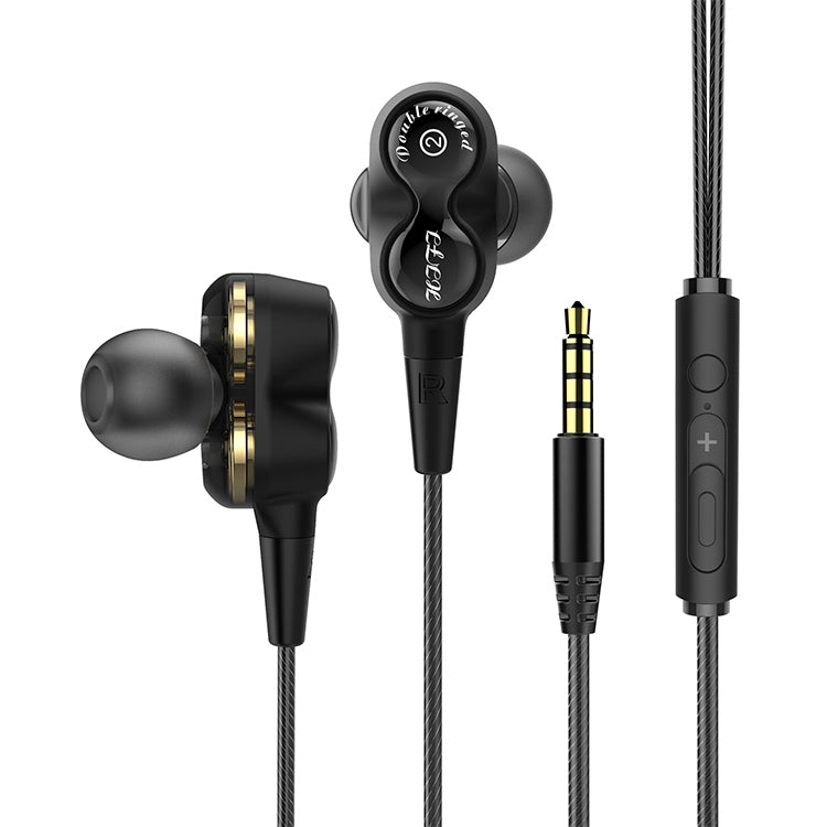 D12 Auriculares Com Fio In Ear 1,2m Interface 3,5mm Estéreo com Controlo por Fio HIFI, Loop Duplo para Corrida, Jogo e Música com Embalagem, D12 com Embalagem (Preto), D12 com Embalagem (Branco)
