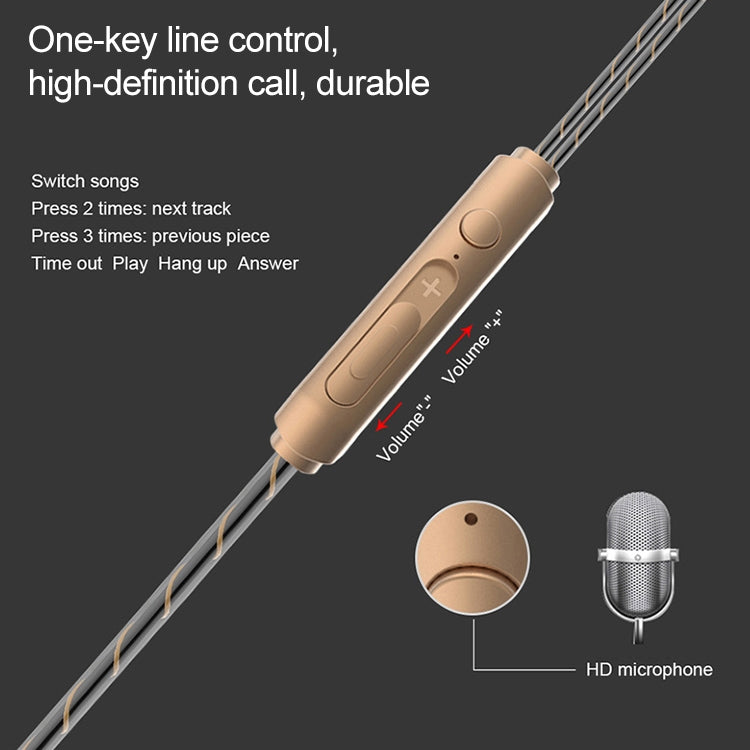 D12 Auriculares Com Fio In Ear 1,2m Interface 3,5mm Estéreo com Controlo por Fio HIFI, Loop Duplo para Corrida, Jogo e Música com Embalagem, D12 com Embalagem (Preto), D12 com Embalagem (Branco)