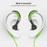 Mucro MB-232 Auriculares Estéreo Com Fio Desportivos In-Ear com Gancho para Corrida e Ginásio, 3,5mm