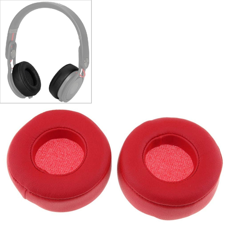 2 PCS Para Beats Studio Mixr Capa Protetora de Couro para Auscultadores Almofadas de Esponja, Vermelho