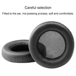 2 PCS Para ATH WS550 Capa Protetora para Auscultadores Couro Imitado + Esponja Almofadas, Preto, Branco