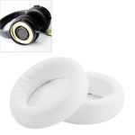2 PCS Para ATH WS550 Capa Protetora para Auscultadores Couro Imitado + Esponja Almofadas, Preto, Branco