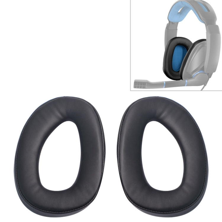 2 PCS Para Sennheiser GSP300 / GSP301 / GSP302 / GSP303 / GSP350 Capa para Almofadas de Auscultadores Substituição sem Rede
