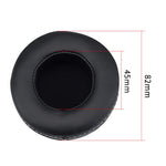 2 UN Para Skullcandy / HESH 2.0 HESH Almofada Reforçada para Auscultadores Capa de Substituição com Costura em Linha Branca (Preto)