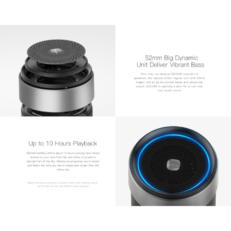 QCY BOX1 Altifalante Mini Portátil Música Sem Fios Metal V4.2 Bluetooth