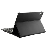 Teclado Destacável 1130B Bluetooth 3.0 ABS Textura Escovada + Capa de Couro Textura Pele de Carneiro para iPad Pro 11 polegadas (2018), com Ajuste de Três Níveis / Magnético / Função de Suspensão, 1130B