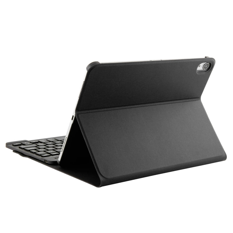 Teclado Destacável 1130B Bluetooth 3.0 ABS Textura Escovada + Capa de Couro Textura Pele de Carneiro para iPad Pro 11 polegadas (2018), com Ajuste de Três Níveis / Magnético / Função de Suspensão, 1130B