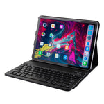 Teclado Destacável 1130B Bluetooth 3.0 ABS Textura Escovada + Capa de Couro Textura Pele de Carneiro para iPad Pro 11 polegadas (2018), com Ajuste de Três Níveis / Magnético / Função de Suspensão, 1130B