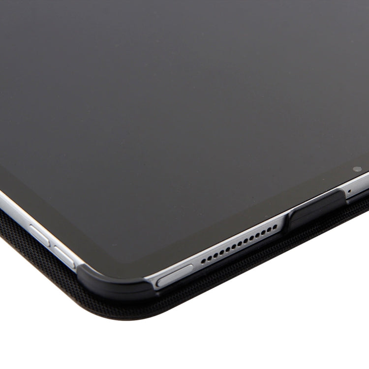 Teclado Destacável 1130B Bluetooth 3.0 ABS Textura Escovada + Capa de Couro Textura Pele de Carneiro para iPad Pro 11 polegadas (2018), com Ajuste de Três Níveis / Magnético / Função de Suspensão, 1130B