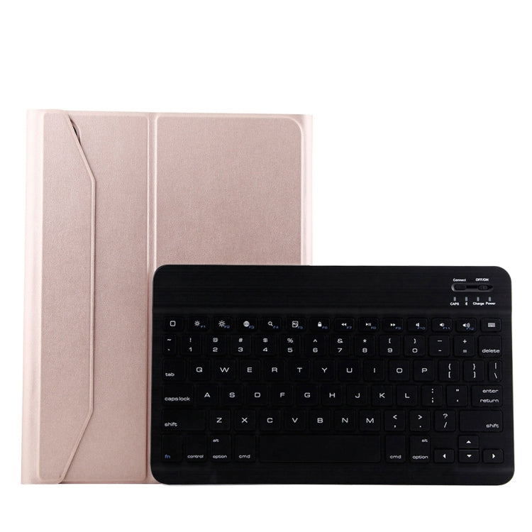 Teclado Destacável 1130B Bluetooth 3.0 ABS Textura Escovada + Capa de Couro Textura Pele de Carneiro para iPad Pro 11 polegadas (2018), com Ajuste de Três Níveis / Magnético / Função de Suspensão, 1130B