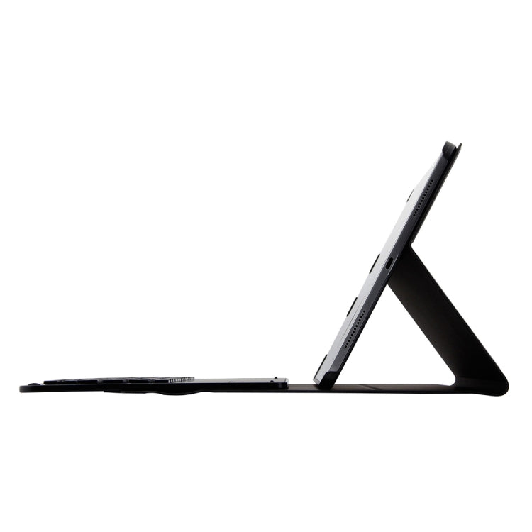 Teclado Destacável 1139B Bluetooth 3.0 Liga de Alumínio + Capa de Couro Textura Pele de Carneiro para iPad Pro 11 polegadas (2018), com Ajuste de Três Níveis / Magnético / Função de Suspensão, 1139B