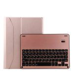 Teclado Destacável 1139B Bluetooth 3.0 Liga de Alumínio + Capa de Couro Textura Pele de Carneiro para iPad Pro 11 polegadas (2018), com Ajuste de Três Níveis / Magnético / Função de Suspensão, 1139B