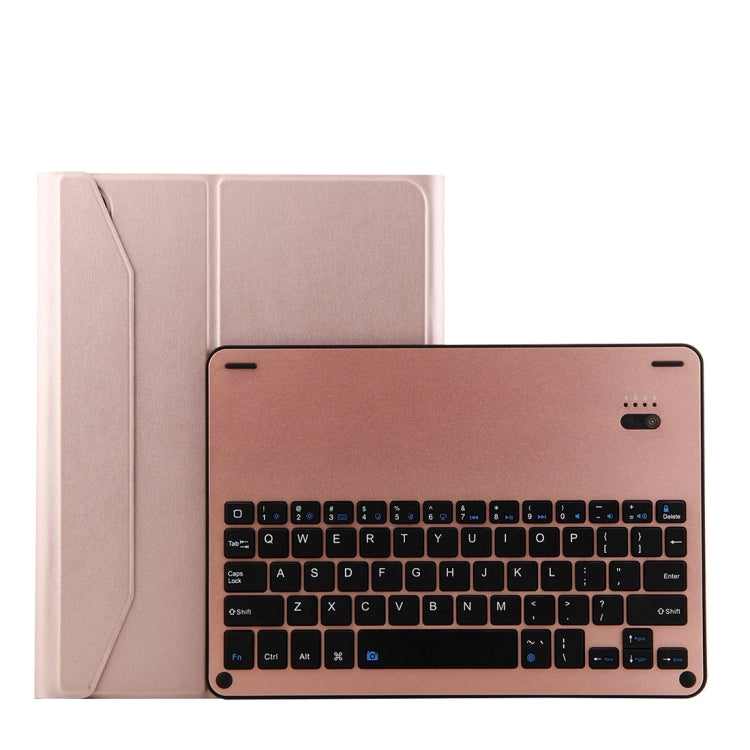 Teclado Destacável 1139B Bluetooth 3.0 Liga de Alumínio + Capa de Couro Textura Pele de Carneiro para iPad Pro 11 polegadas (2018), com Ajuste de Três Níveis / Magnético / Função de Suspensão, 1139B