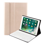 Teclado Bluetooth 3.0 FT-1030 em ABS com textura escovada + Capa de tablet em pele com textura de pele para iPad Air / Air 2 / iPad Pro 9,7 polegadas, com ajuste de ângulo em três níveis / Magnético / Função de suspensão, FT-1030D