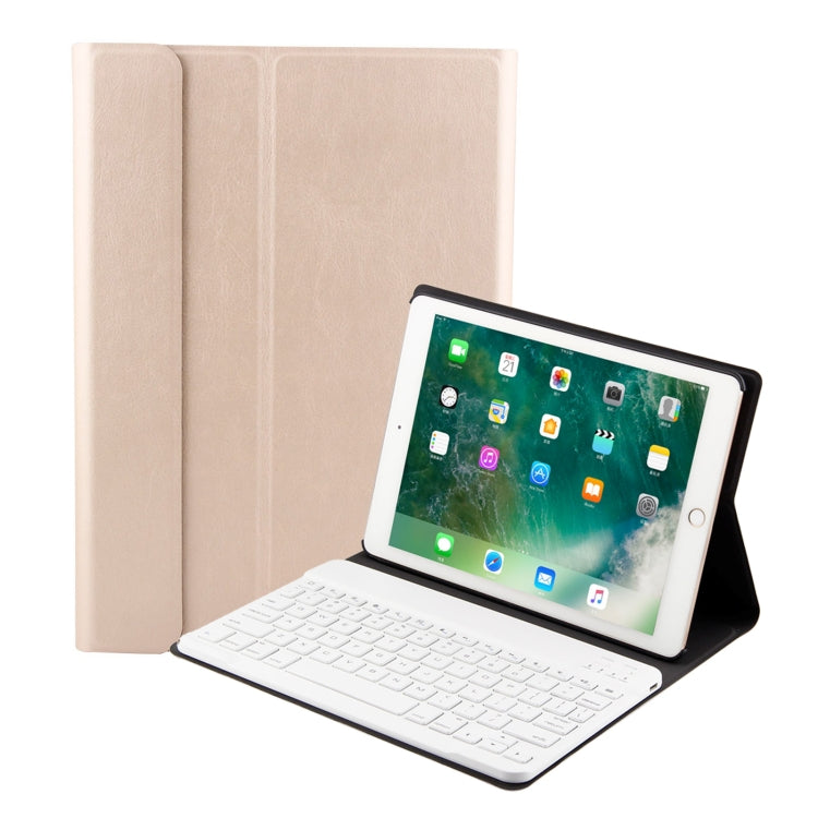 Teclado Bluetooth 3.0 FT-1030 em ABS com textura escovada + Capa de tablet em pele com textura de pele para iPad Air / Air 2 / iPad Pro 9,7 polegadas, com ajuste de ângulo em três níveis / Magnético / Função de suspensão, FT-1030D