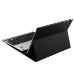Teclado Destacável FT-1038B Bluetooth 3.0 Liga de Alumínio + Capa de Couro Textura Pele de Carneiro para iPad Air / Air 2 / iPad Pro 9.7 polegadas, com Repelente de Água / Ajuste de Ângulo de Três Níveis / Magnético / Função de Suspensão, FT-1038B