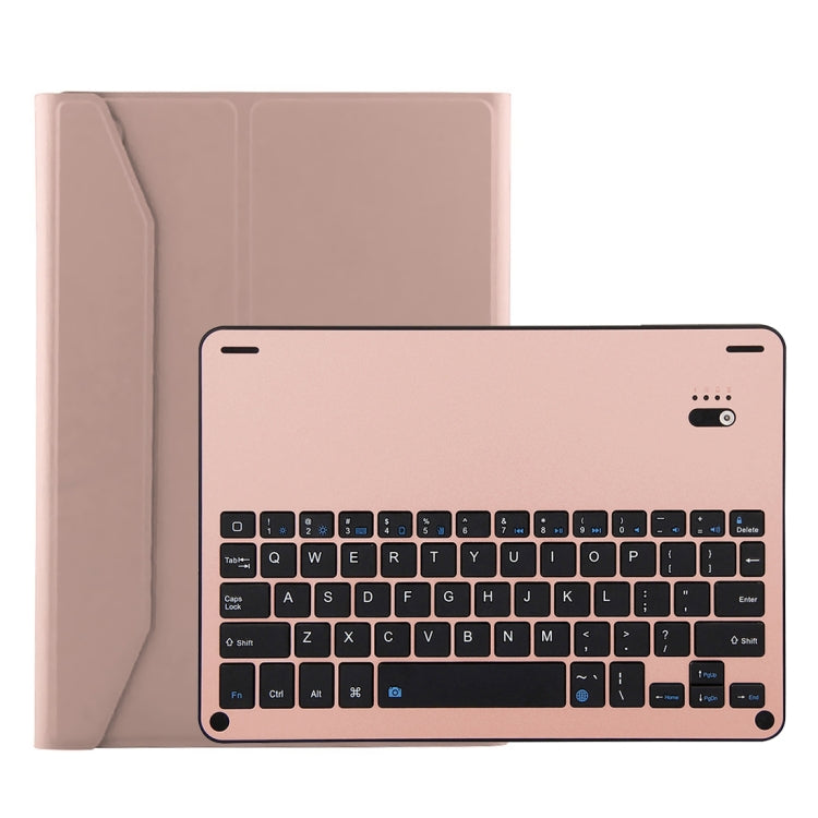 Teclado Destacável FT-1038B Bluetooth 3.0 Liga de Alumínio + Capa de Couro Textura Pele de Carneiro para iPad Air / Air 2 / iPad Pro 9.7 polegadas, com Repelente de Água / Ajuste de Ângulo de Três Níveis / Magnético / Função de Suspensão, FT-1038B