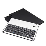 Teclado Destacável FT-1039B Bluetooth 3.0 Liga de Alumínio + Capa de Couro Textura Pele de Carneiro para iPad Pro 10.5 polegadas / iPad Air (2019), com Repelente de Água / Ajuste de Ângulo de Três Níveis / Magnético / Função de Suspensão, FT-1039B