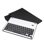 Teclado Destacável FT-1039B Bluetooth 3.0 Liga de Alumínio + Capa de Couro Textura Pele de Carneiro para iPad Pro 10.5 polegadas / iPad Air (2019), com Repelente de Água / Ajuste de Ângulo de Três Níveis / Magnético / Função de Suspensão, FT-1039B