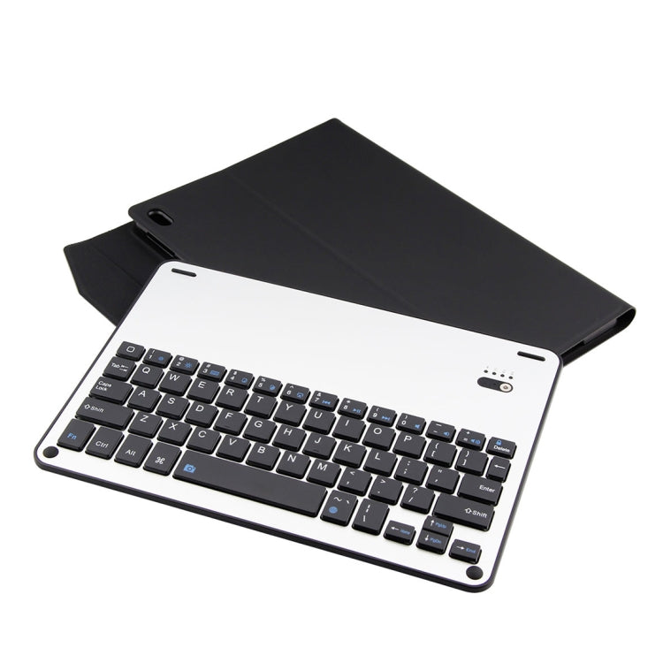 Teclado Destacável FT-1039B Bluetooth 3.0 Liga de Alumínio + Capa de Couro Textura Pele de Carneiro para iPad Pro 10.5 polegadas / iPad Air (2019), com Repelente de Água / Ajuste de Ângulo de Três Níveis / Magnético / Função de Suspensão, FT-1039B