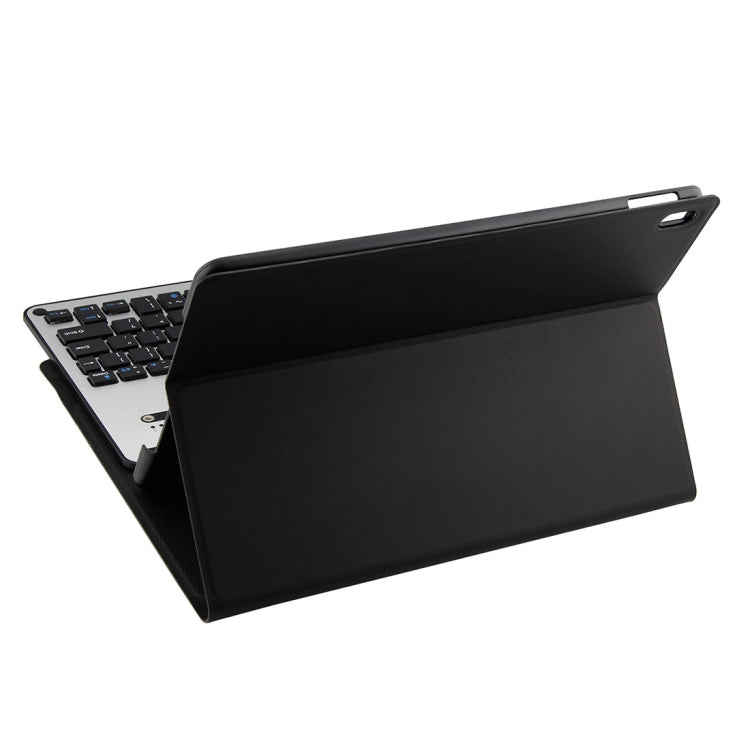 Teclado Destacável FT-1039B Bluetooth 3.0 Liga de Alumínio + Capa de Couro Textura Pele de Carneiro para iPad Pro 10.5 polegadas / iPad Air (2019), com Repelente de Água / Ajuste de Ângulo de Três Níveis / Magnético / Função de Suspensão, FT-1039B