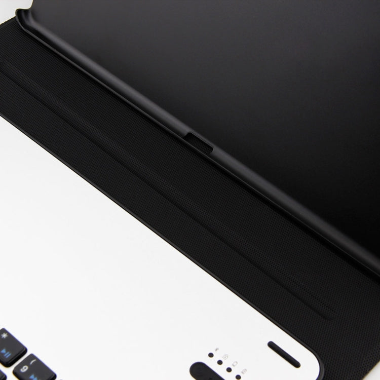 Teclado Destacável FT-1039B Bluetooth 3.0 Liga de Alumínio + Capa de Couro Textura Pele de Carneiro para iPad Pro 10.5 polegadas / iPad Air (2019), com Repelente de Água / Ajuste de Ângulo de Três Níveis / Magnético / Função de Suspensão, FT-1039B