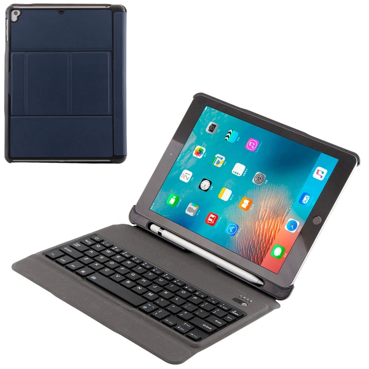 Teclado Bluetooth 3.0 destacável T-201 ultrafino + Capa de tablet em pele com textura de pele de carneiro para iPad Air / Air 2 / iPad Pro 9,7 polegadas, Suporte para ajuste multiângulo, T-201