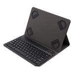 Teclado Universal Bluetooth 3.0 TY-1031 com Textura Escovada em ABS + Capa de Couro para Tablet iOS, Windows, Android Entre 9-10.5 polegadas, TY-1031