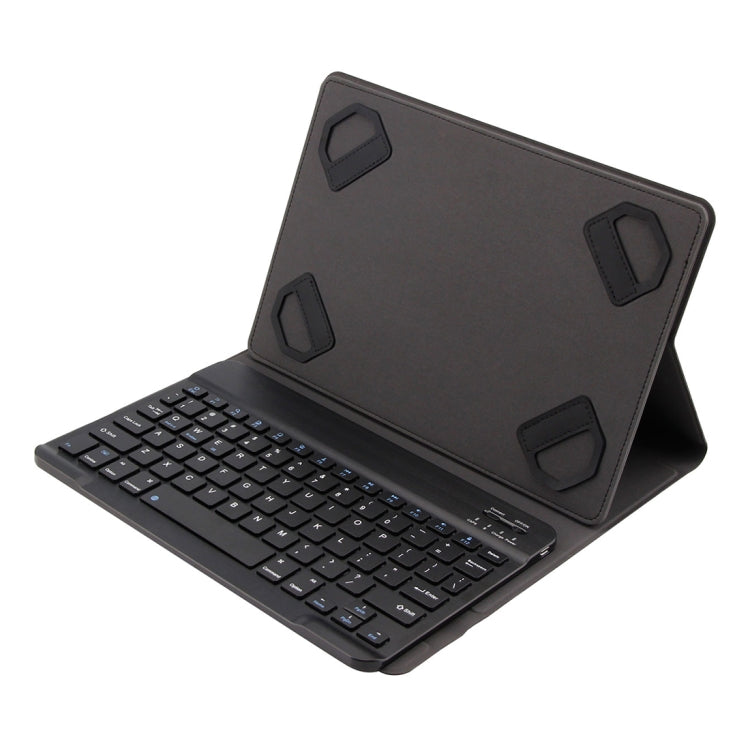 Teclado Universal Bluetooth 3.0 TY-1031 com Textura Escovada em ABS + Capa de Couro para Tablet iOS, Windows, Android Entre 9-10.5 polegadas, TY-1031