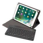 Teclado Universal Bluetooth 3.0 TY-1031 com Textura Escovada em ABS + Capa de Couro para Tablet iOS, Windows, Android Entre 9-10.5 polegadas, TY-1031