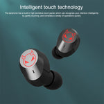 M23 Auscultador Bluetooth com Redução Inteligente de Ruído, Padrão Pequeno Diabo, Ecrã Triplo de Bateria e Caixa de Carregamento com Espelho, Suporta Chamadas HD e Siri