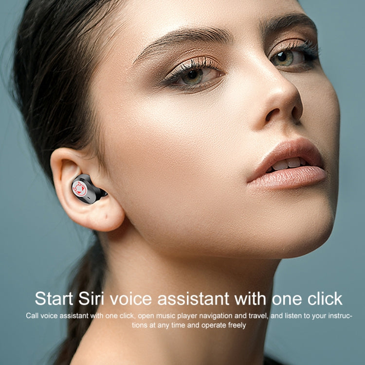 M23 Auscultador Bluetooth com Redução Inteligente de Ruído, Padrão Pequeno Diabo, Ecrã Triplo de Bateria e Caixa de Carregamento com Espelho, Suporta Chamadas HD e Siri