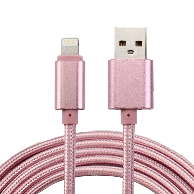 Cabo de Dados / Carregador USB 2.0 de 2m com Cabo Trançado Estilo Metal e 84 Fios 8 Pinos