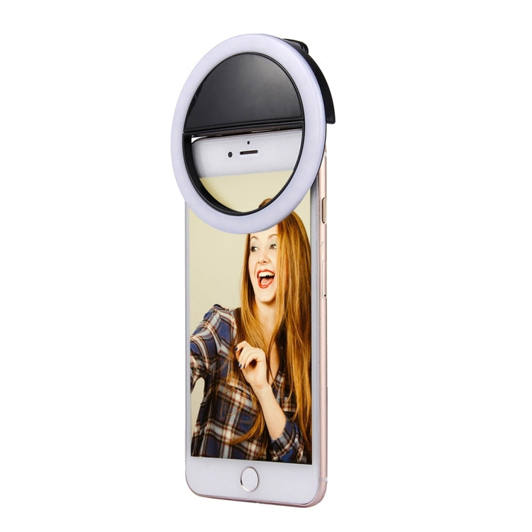 Luz de beleza para selfies com carregamento para iPhone, Galaxy, Huawei, Xiaomi, LG, HTC e outros smartphones com clipe ajustável e cabo USB