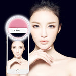 Luz de beleza para selfies com carregamento para iPhone, Galaxy, Huawei, Xiaomi, LG, HTC e outros smartphones com clipe ajustável e cabo USB