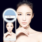 Luz de beleza para selfies com carregamento para iPhone, Galaxy, Huawei, Xiaomi, LG, HTC e outros smartphones com clipe ajustável e cabo USB