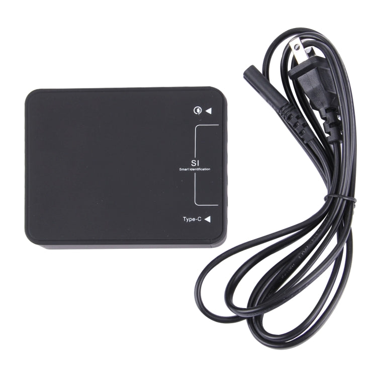 Q8118 1 Carregamento Rápido 3.0 + 4 Identificação Inteligente USB + 1 USB-C / Type-C 3.1 Carregador USB de Secretária